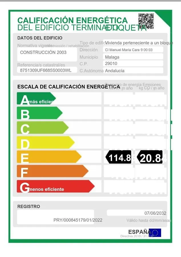 Apartamento Teatinos Universidad Málaga España